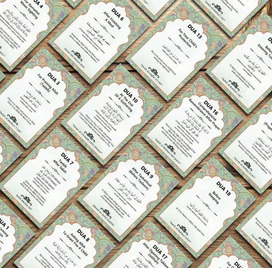51pcs Islamic Dua Cards,Daily Islamic Prayer Cards, Islamic Duas For Ramadan & Eid Mubarak Blessings, Perfect For Self-Practice, Religious Gifts For Muslims