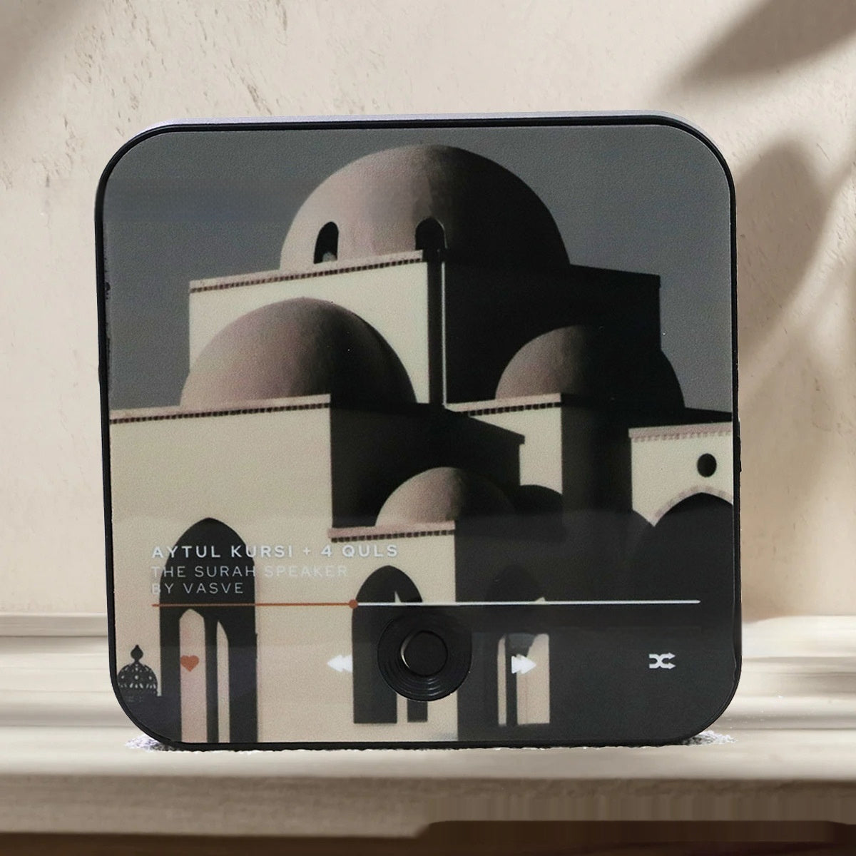 Magnetizing Your Heart with the Words of Allah 📿

The Quran Magnet: A Stylish Fridge Magnet and Surah Player in One

Key Features:

🎙️ Built-In Surah Player

🧲 Magnetic Design

📦 Compact & Portable

🎁 Perfect Gift

Includes USB C cable for re-chargin