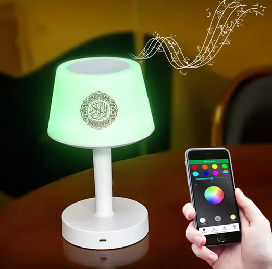 Bluetooth Islamic Muslim Gift Quran Speaker Azan Ali Madina Colorful Night Light  Touch Table Lamp Quran Player